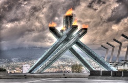 The Vancouver olympic flame